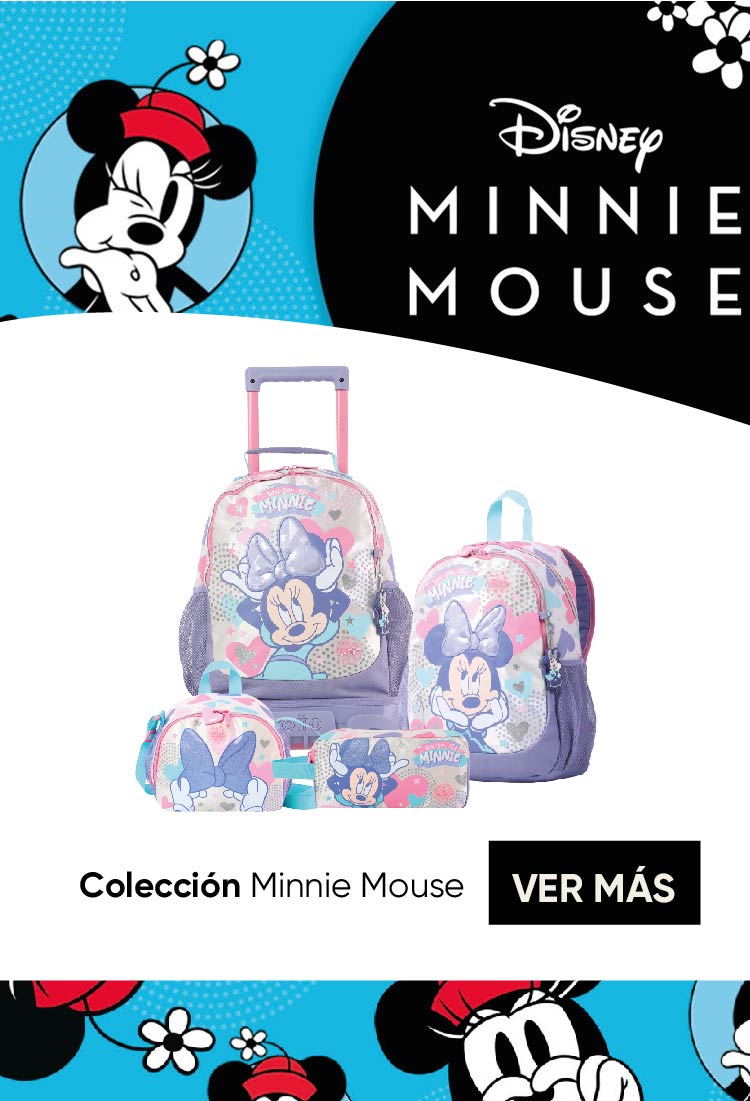 Colección de mochilas de mickey y Minnie mouse, para niñas y niños