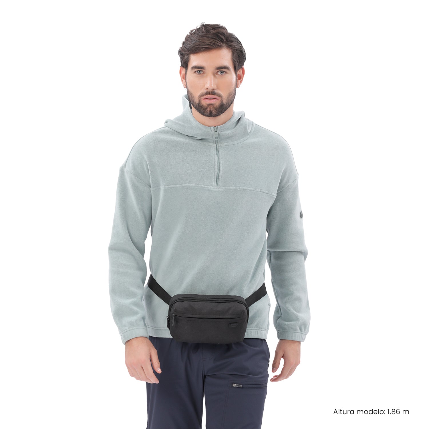 Riñonera Hombre Riva Mediana color Negro