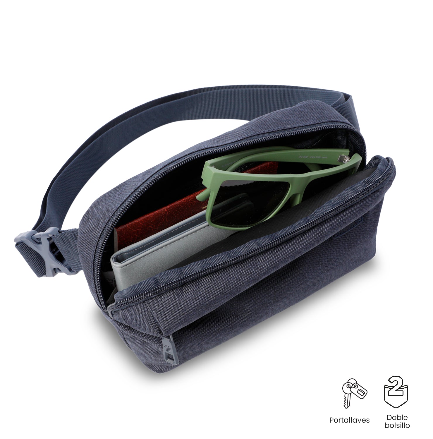 Canguro para Hombre Riva Mediano color Negro – Totto Panamá