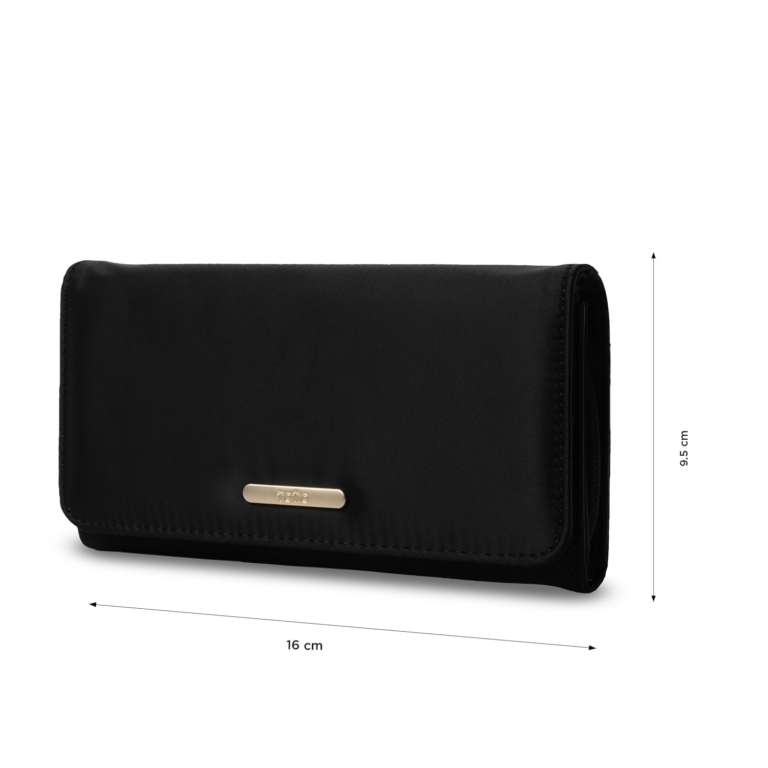 Billetera Mujer Bel Grande con RFID Blocker Negra