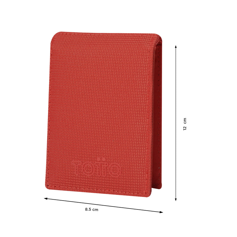 Billetera Mesh S Con RFID Blocker Roja