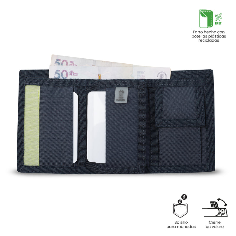 Billetera para Hombre Quincly con RFID Blocker Azul