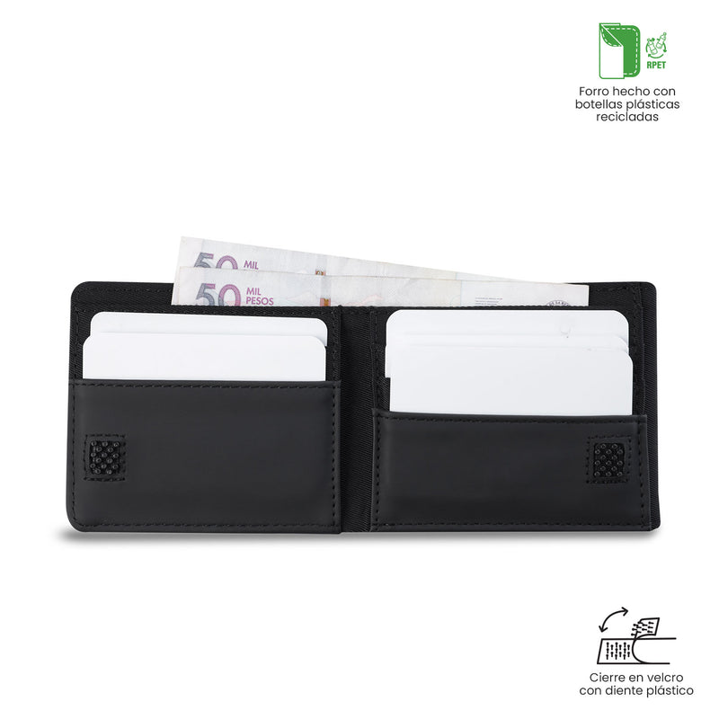 Billetera para Hombre Ermac 3.0 con RFID Blocker Negra