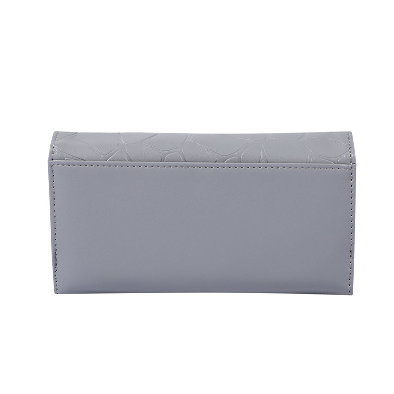 Billetera Para Mujer Subra Grande Gris