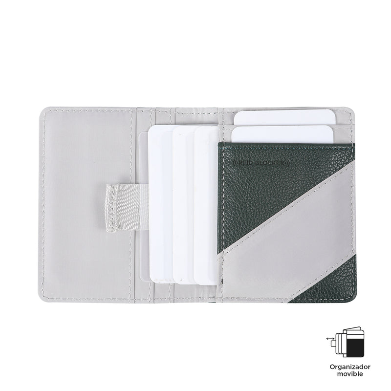 Billetera Slimmy Tipo Agenda Color: Verde