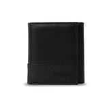 Billetera Hombre Saffiano Grande con RFID Blocker Negra