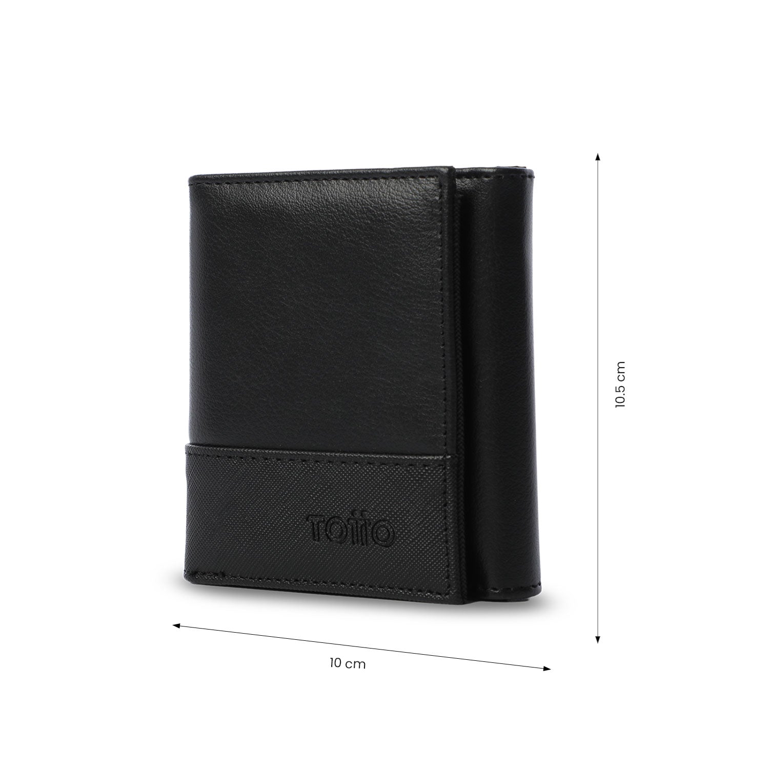 Billetera Hombre Saffiano Grande con RFID Blocker Negra
