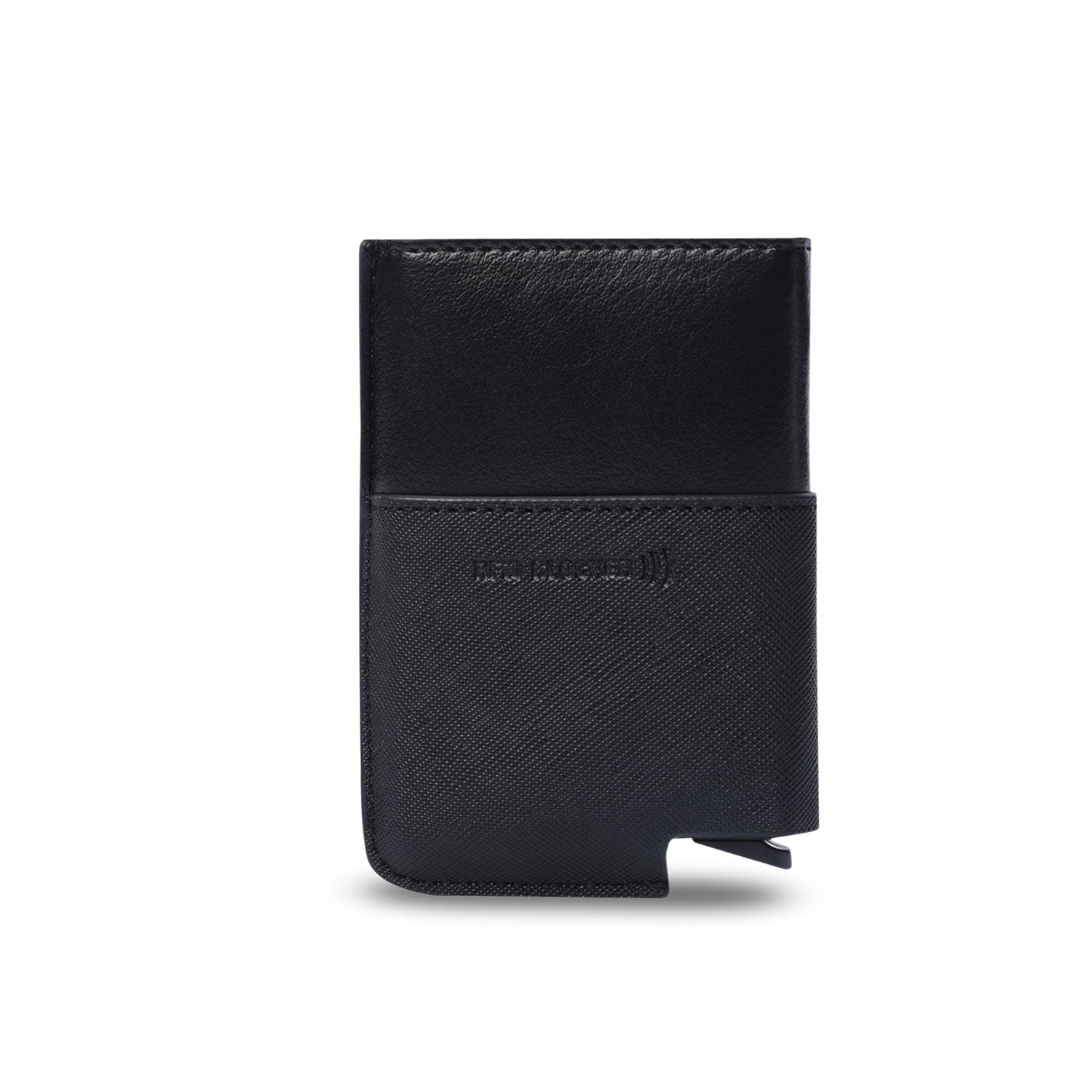 Porta documentos Saffiano Tar con RFID Blocker Negro