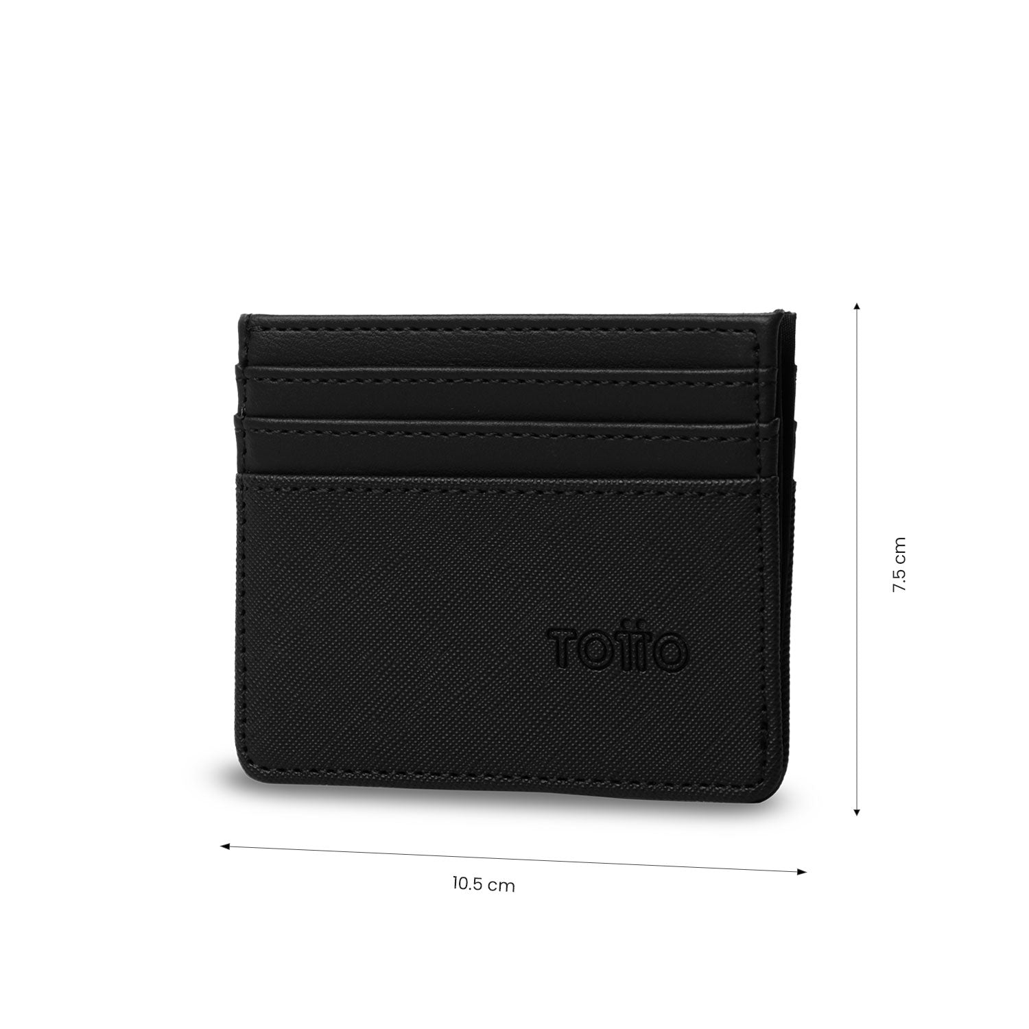 Portadocumentos Saffiano 2 con RFID Blocker Negro