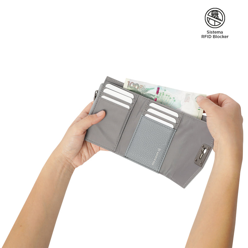 Billetera Smooth Ney con RFID Blocker Rosada