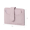 Billetera Texture Dull con RFID Blocker Rosada