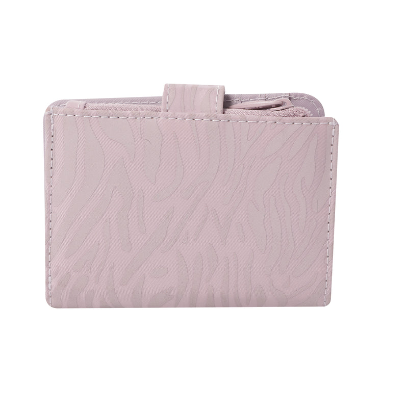 Billetera Texture Dull con RFID Blocker Rosada