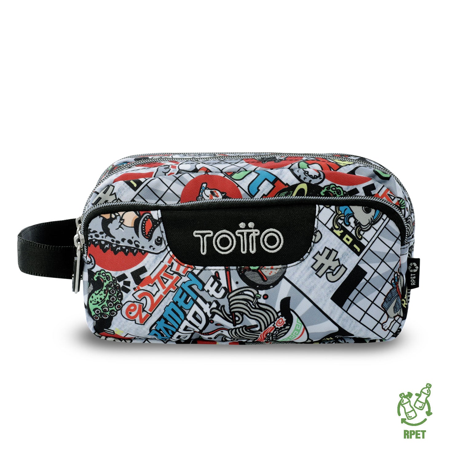 Cartuchera Multiuso Agapec Grande Gris Hombre