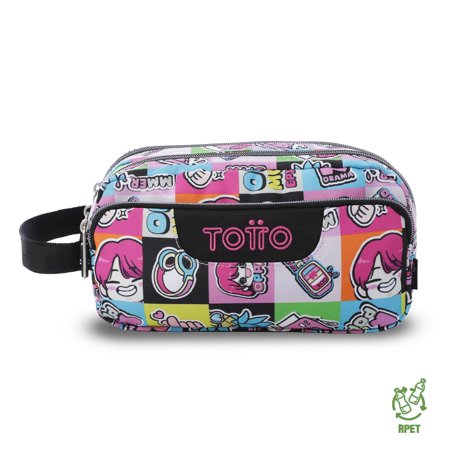 'Cartuchera Multiuso Agapec Grande Rosada Mujer