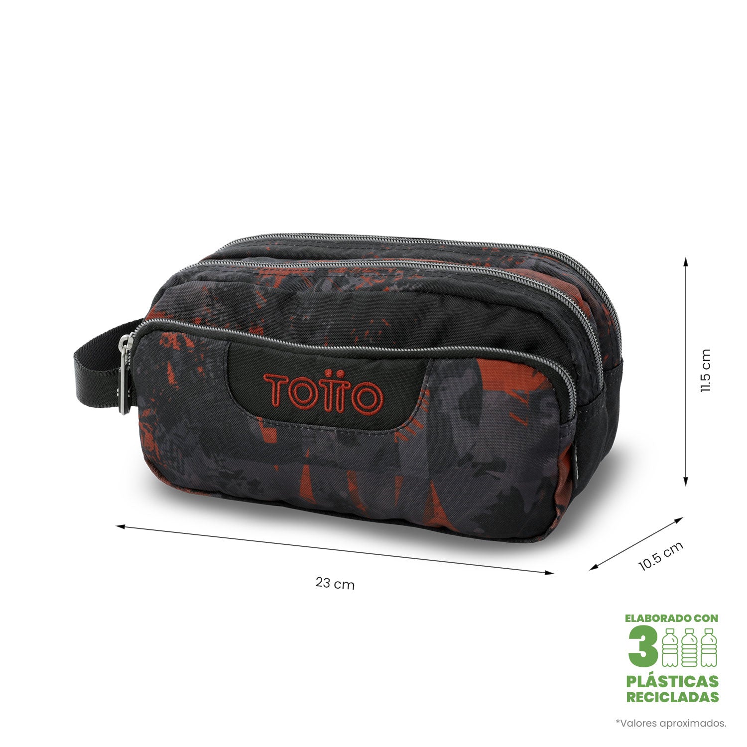 Cartuchera Multiuso Agapec Grande Negra Hombre