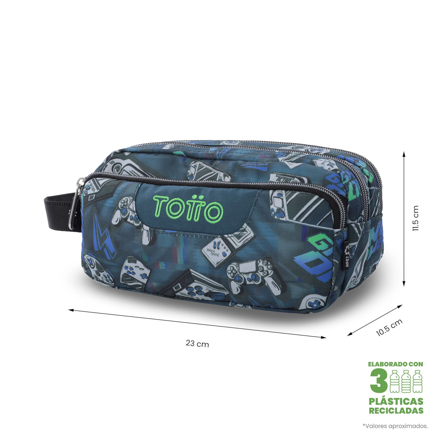 Cartuchera Multiuso Agapec Grande Azul Hombre