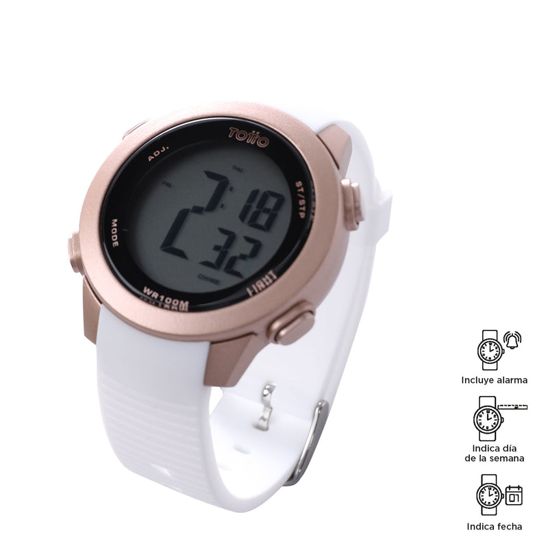 RELOJ DIGITAL CHRON - Color: Blanco