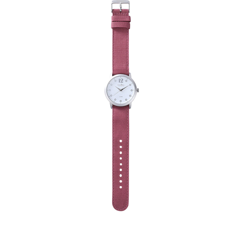 RELOJ ANALOGO ROUSE - color: rosado