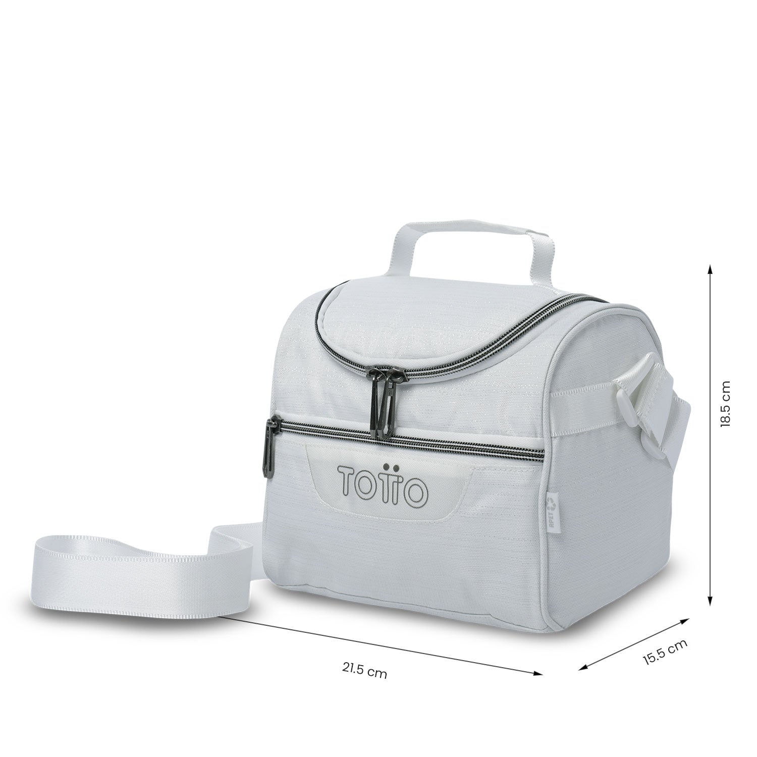 Lonchera Térmica para Mujer Pizarra Neo Mediana Blanca