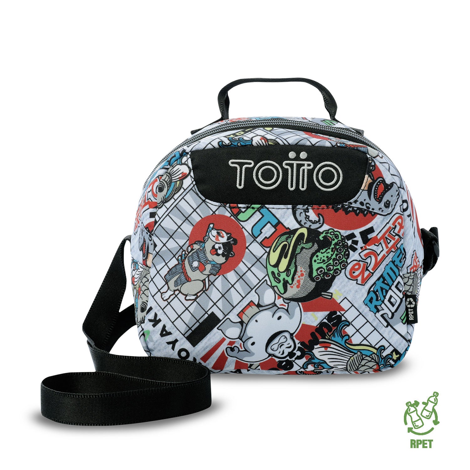 Lonchera Térmica para Hombre Borrador Mediano Gris