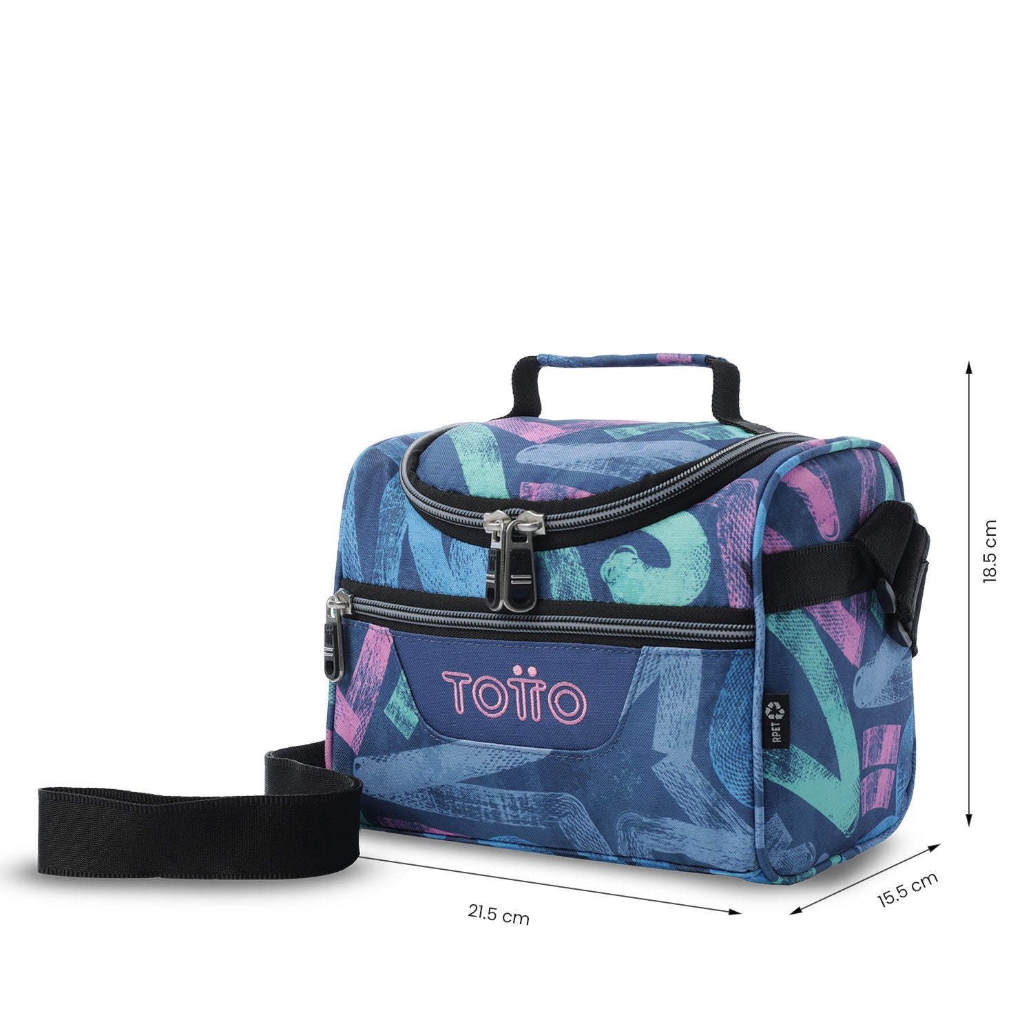 Lonchera Térmica para Mujer Pizarra Mediano Azul