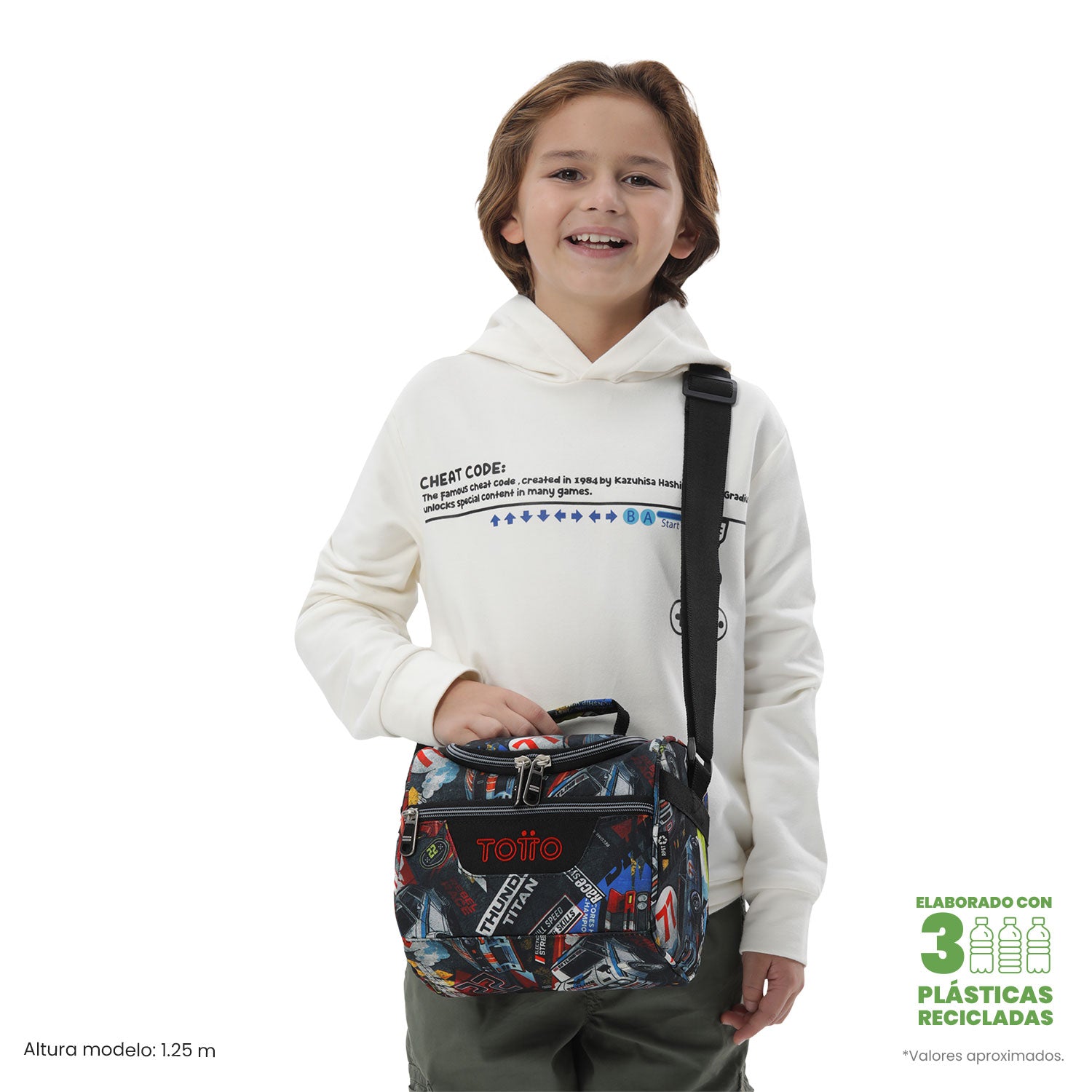 Lonchera Térmica para Hombre Pizarra Mediana Roja