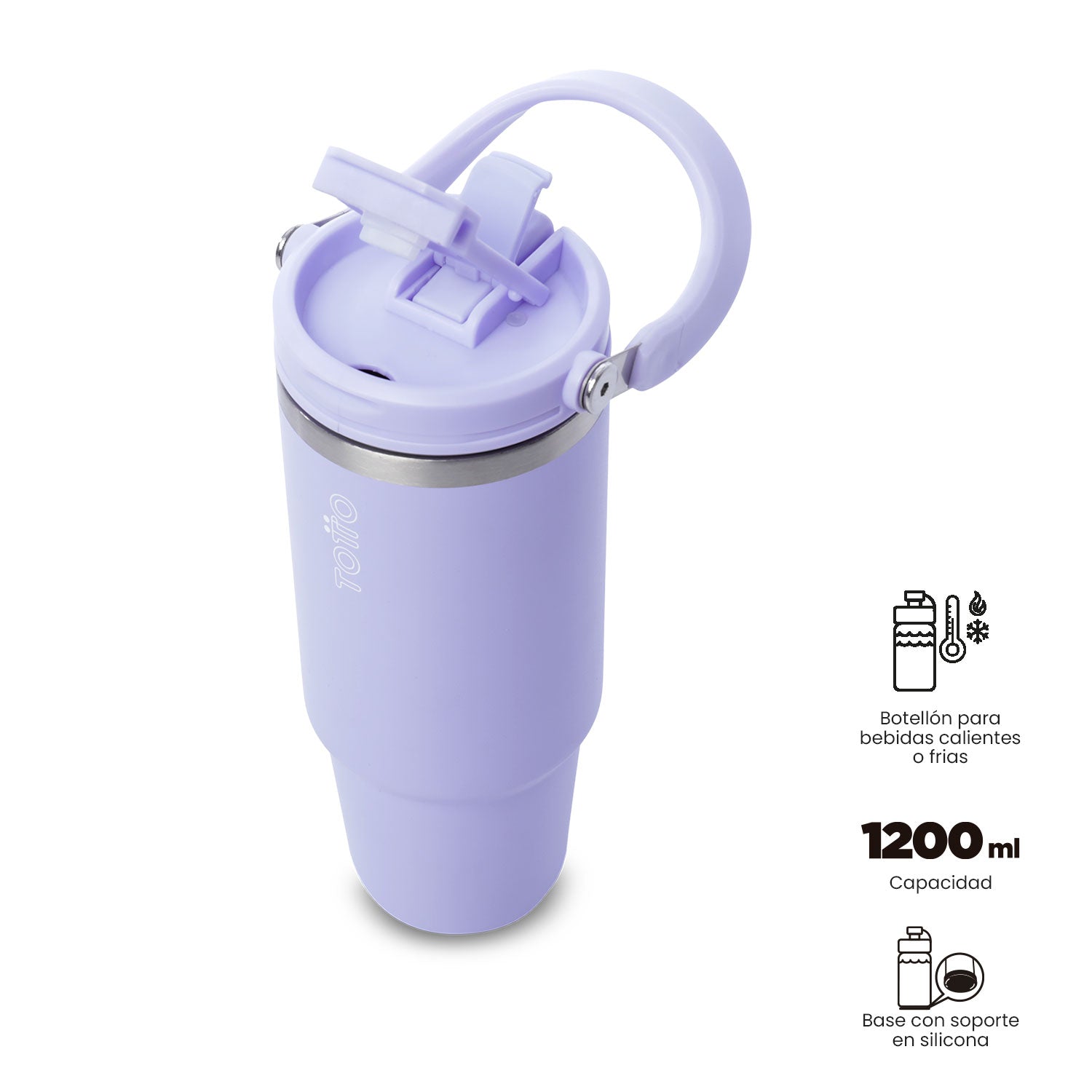 'Termo para agua Matt 1200 ml Color Morado