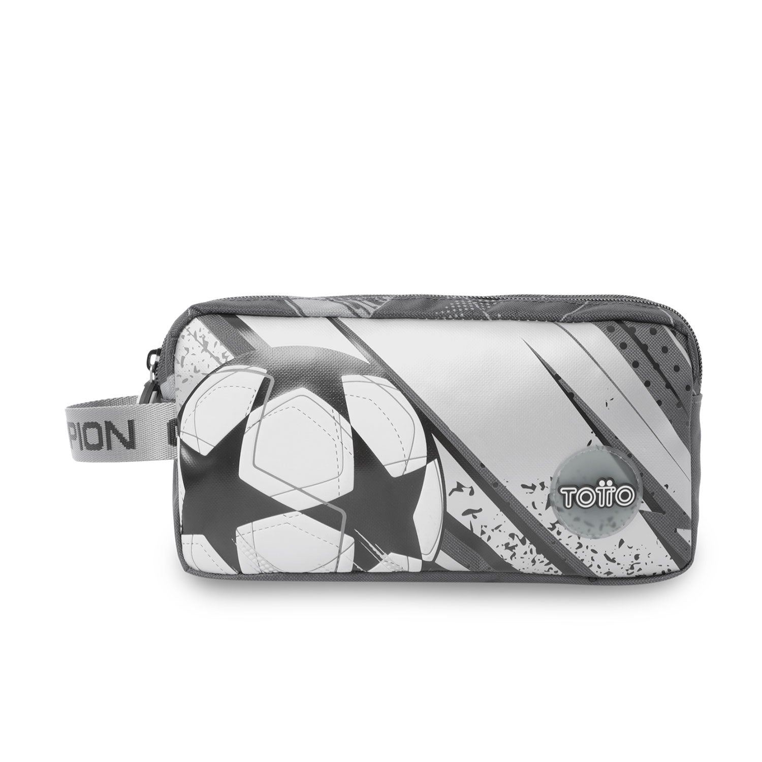Cartuchera Escolar Grande para Niño 2 Cuerpos Champion Gris