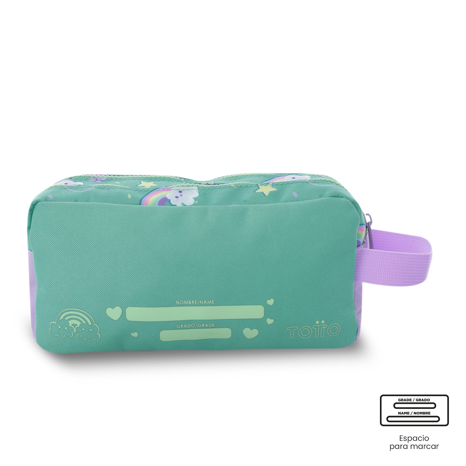 Cartuchera Escolar Grande para Niña 2 Cuerpos Little Magic Azul