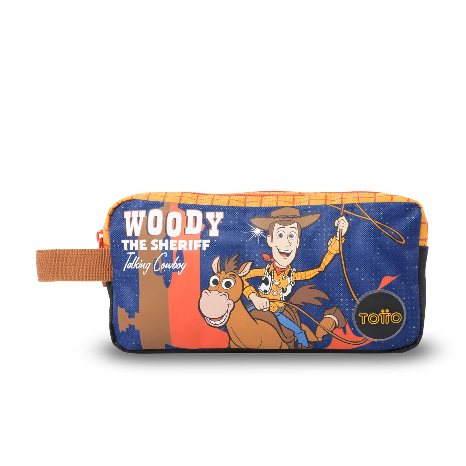 Cartuchera Escolar Grande para Niño 2 Cuerpos Toy Story Woody Azul