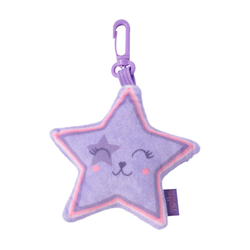 Llavero Estrella de Peluche Morado