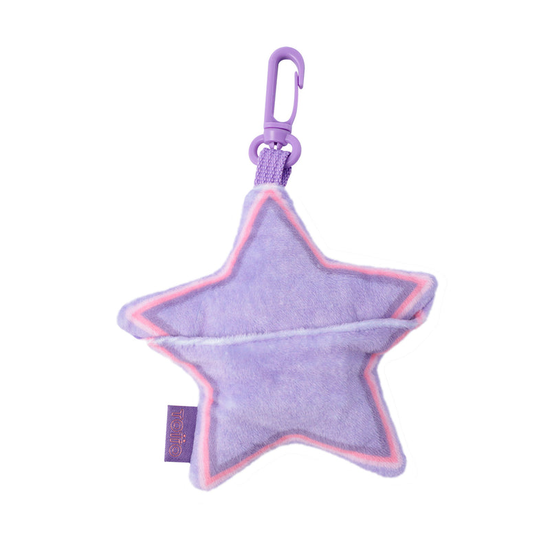 Llavero Estrella de Peluche Morado