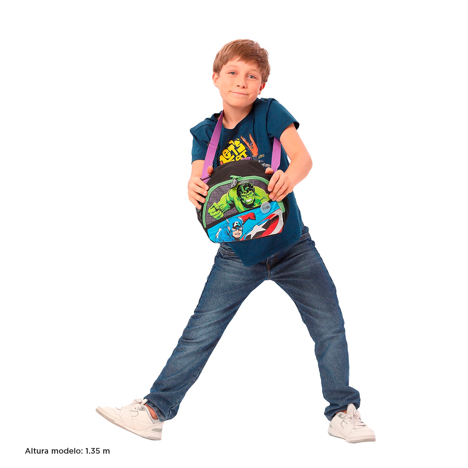 Lonchera para Niño Avenger Hulkcap Blanca