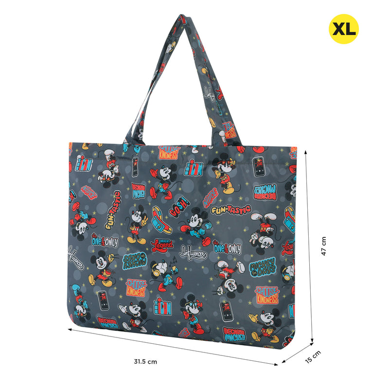 Shopping bag plegable Mickey Fun Tastic Gris