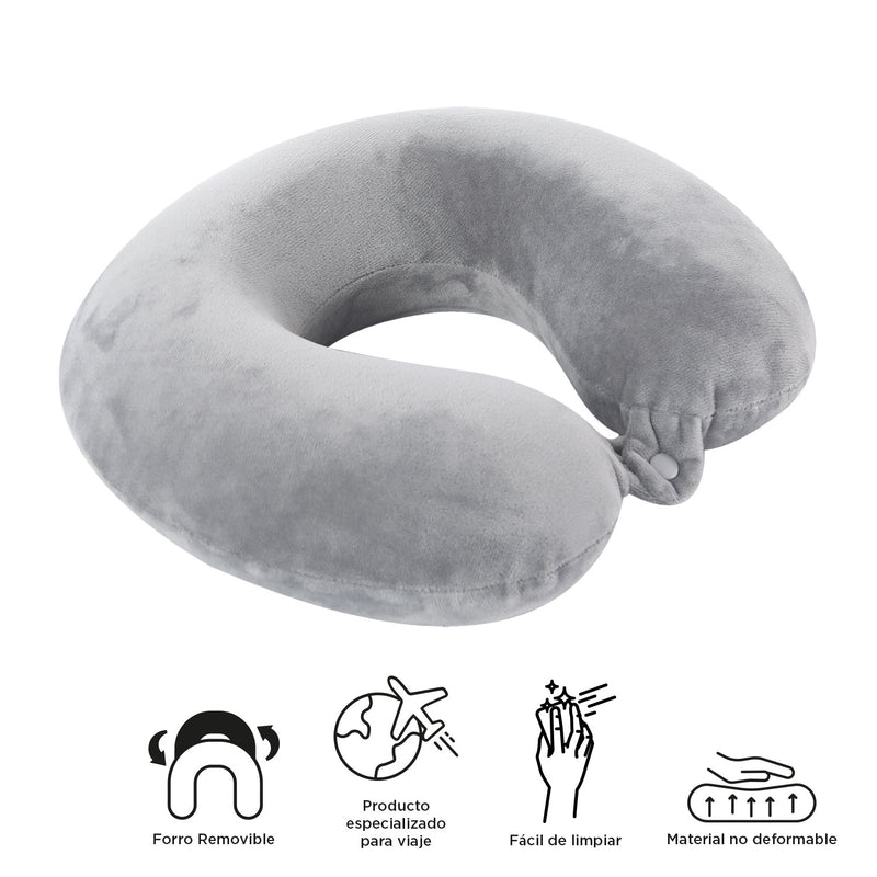 ALMOHADA MEMORY FOAM PYLOT- Color: Gris