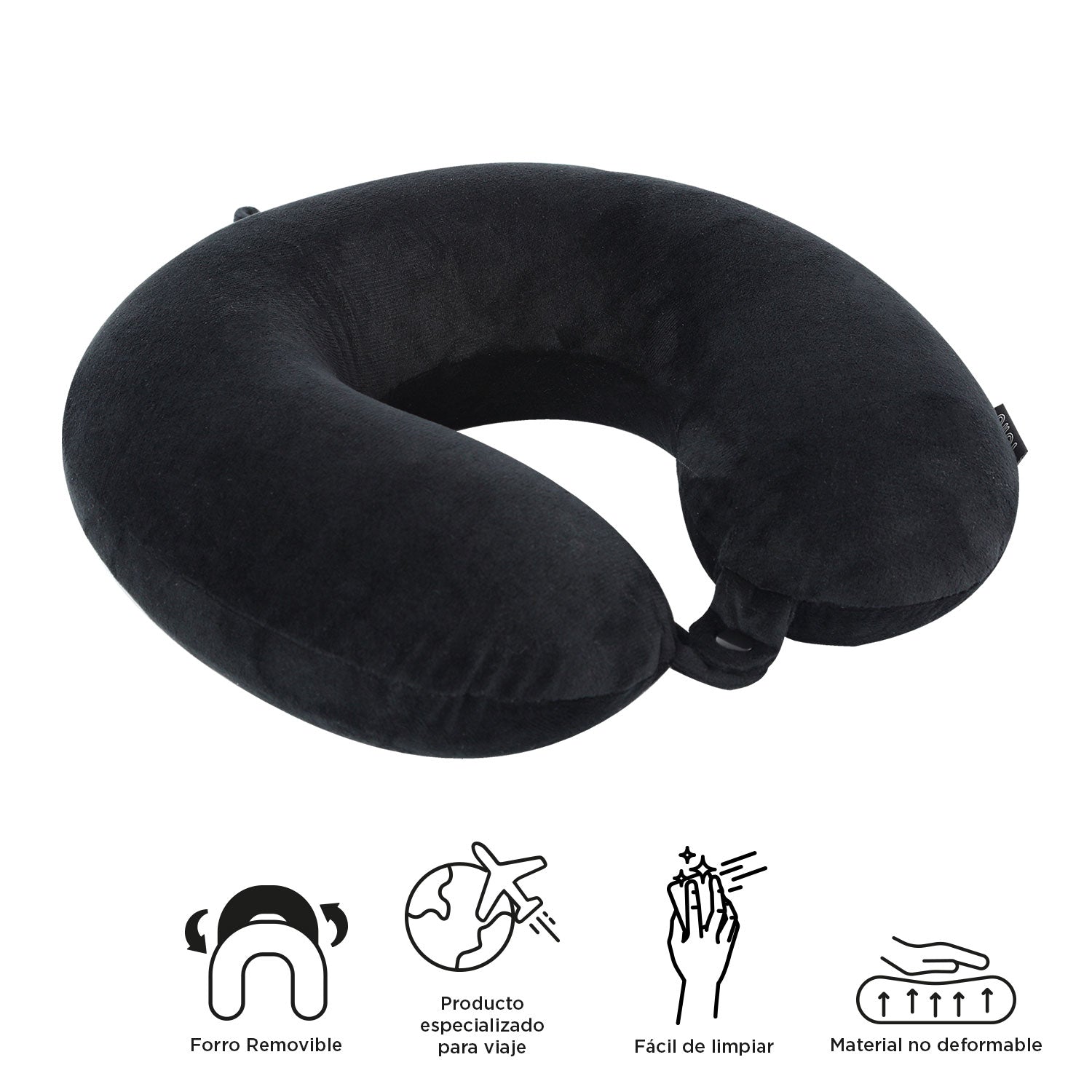 ALMOHADA MEMORY FOAM PYLOT - Color: Negro
