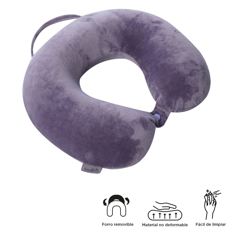 Almohada de viaje Memory Foam Jet Pillow Morado