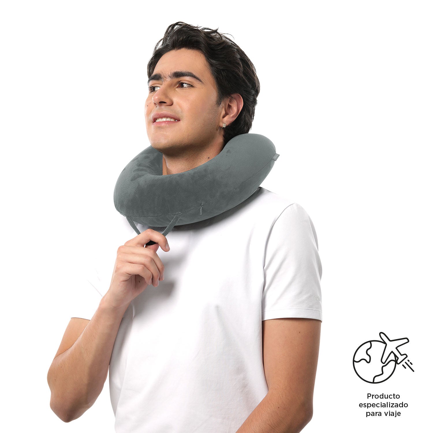 Almohada de viaje Memory Foam Jet Pillow Azul – Totto Panamá