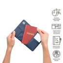 Porta Pasaporte Holdery color Azul
