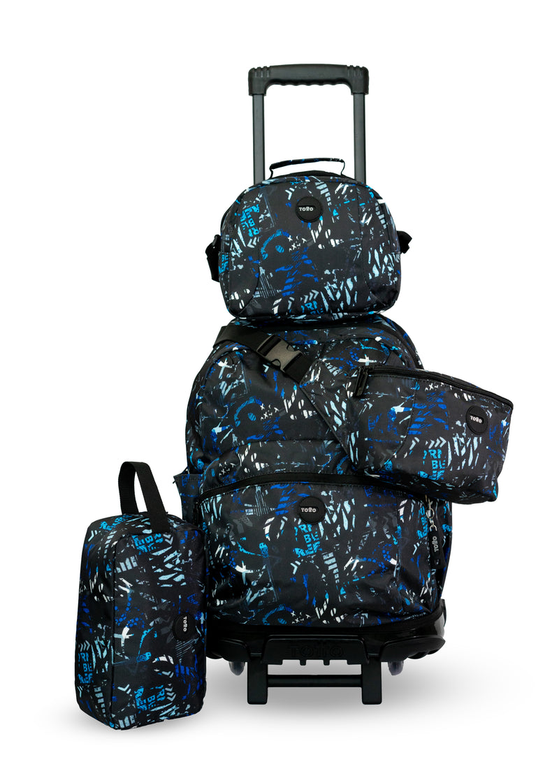 Mochilas Totto Con Lonchera Kit Escolar X4 Mochila Lonchera