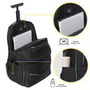 Morral de ruedas para Mujer Trolley color Negro