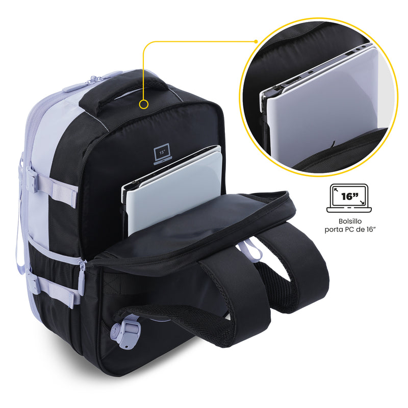 Morral de Viaje Mediano Trip Morado