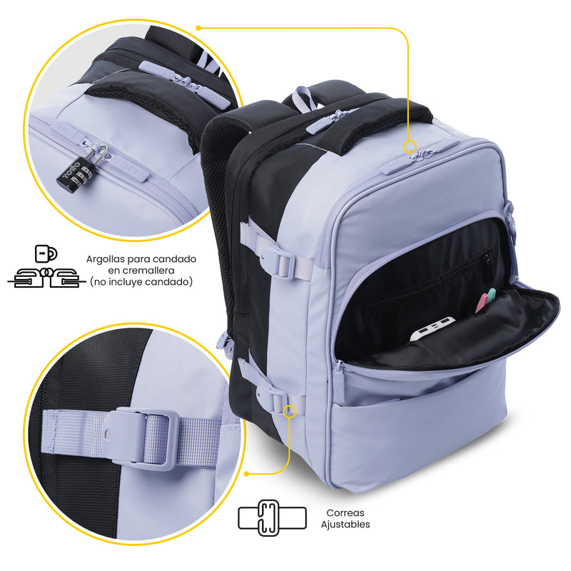 Morral de Viaje Mediano Trip Morado