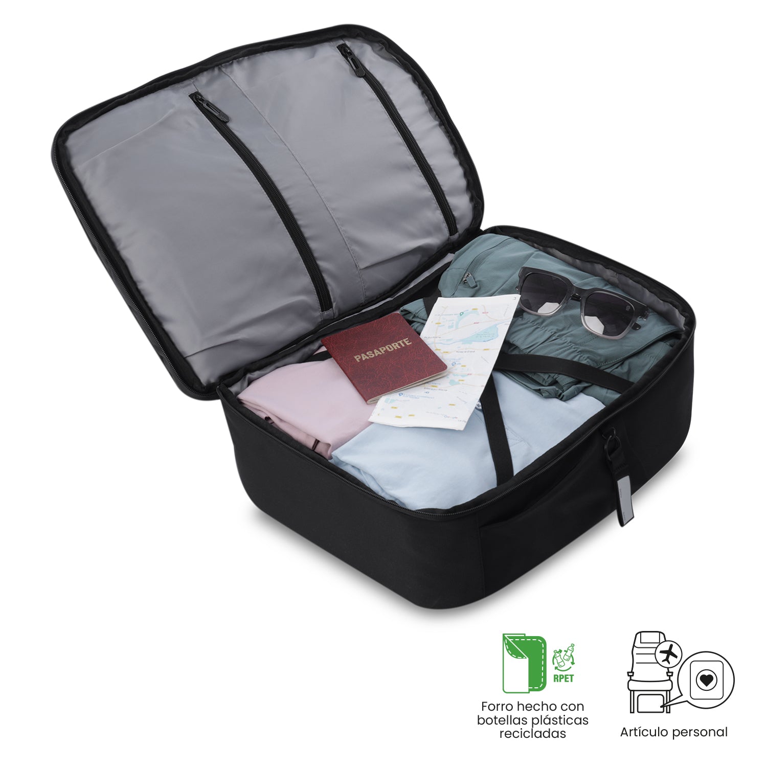 'Morral de Viaje Grande Elan Travel Negro