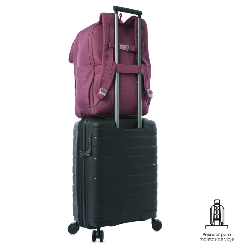 'Morral de Viaje Grande Elan Travel Shiny Rosado