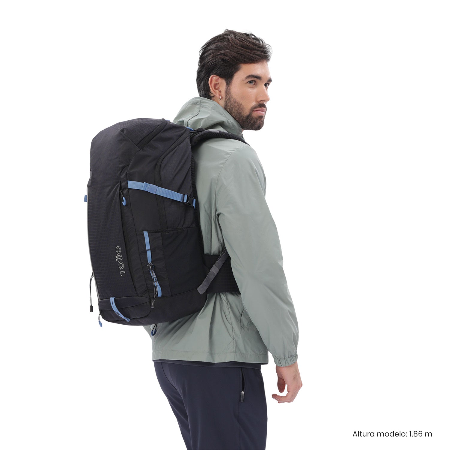 Morral Outdoor Summit 35 Negro con Sistema de Pedernal
