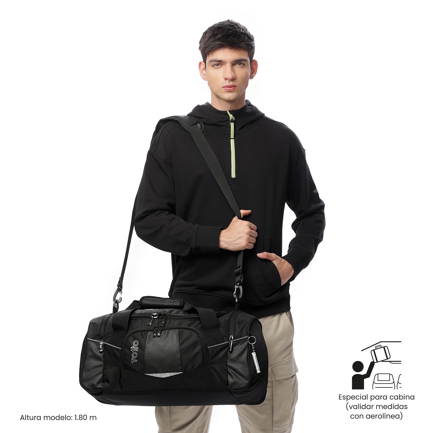 Tula de viaje Teck 2.0 Pequeña Negra – Totto Panamá