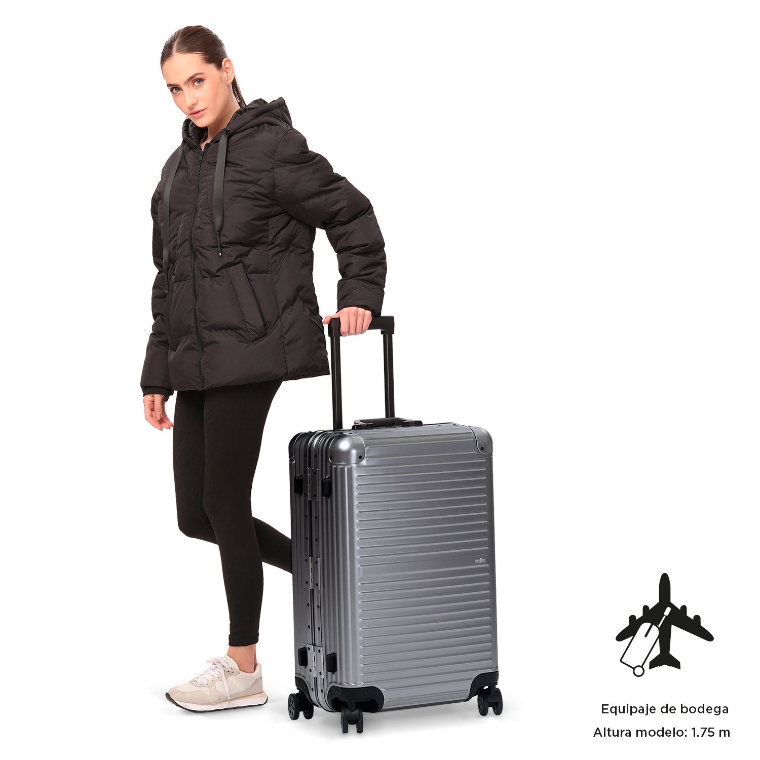 Maleta de 23 kilos 360 Alkymia Plateado