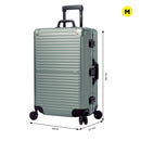 Maleta de viaje 23 kilos Metálica 360° Alkymia Mediana Verde