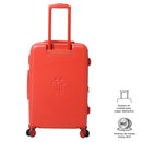 Maleta De Viaje 360° Bazy Plus Mediana Roja